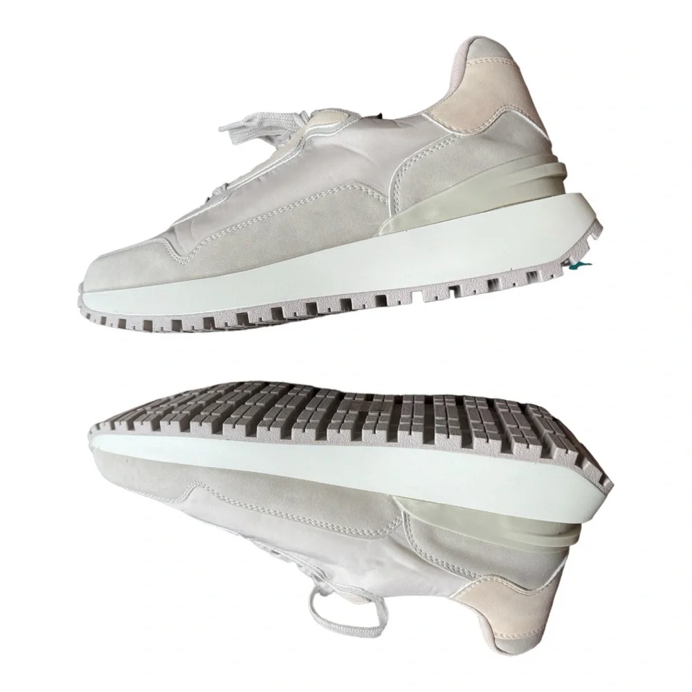 CALL IT SPRING WOMENS VYNTAGE LOW TOP SNEAKERS SIZE 10 COLOR BEIGE .